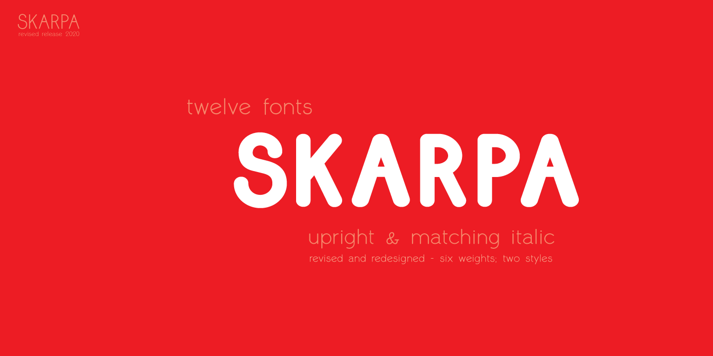 Пример шрифта Skarpa
